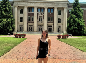 Brown poses for a picture at Davidson College